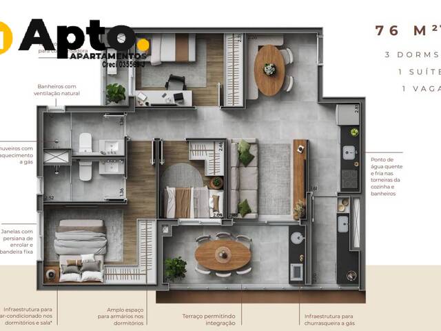 #4057 - Apartamento para Venda em São Paulo - SP - 2