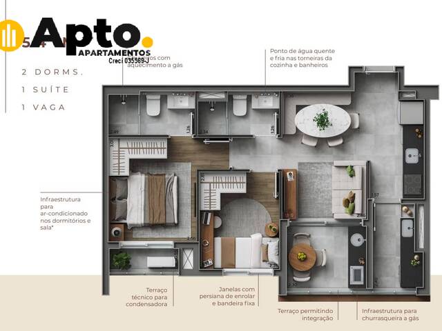 #4057 - Apartamento para Venda em São Paulo - SP - 3